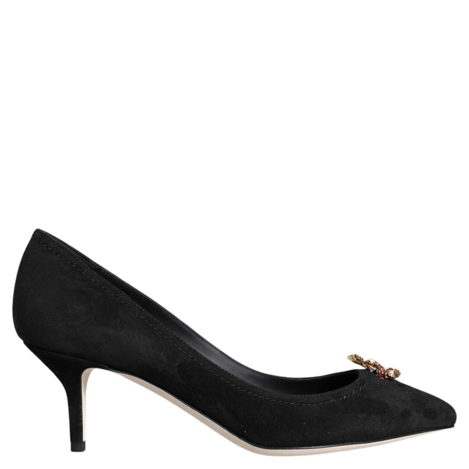 Black Amore Suede Bellucci Heels Pumps Shoes