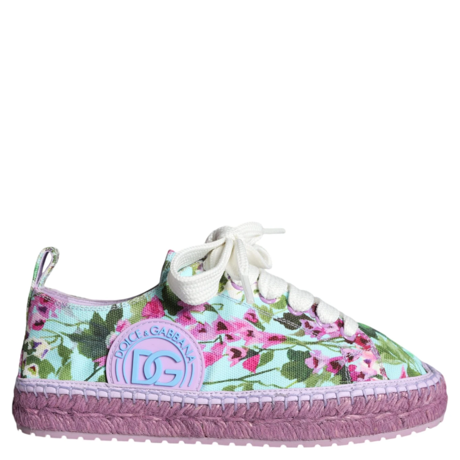 Multicolor Canvas Floral Espadrilles Sneakers Shoes