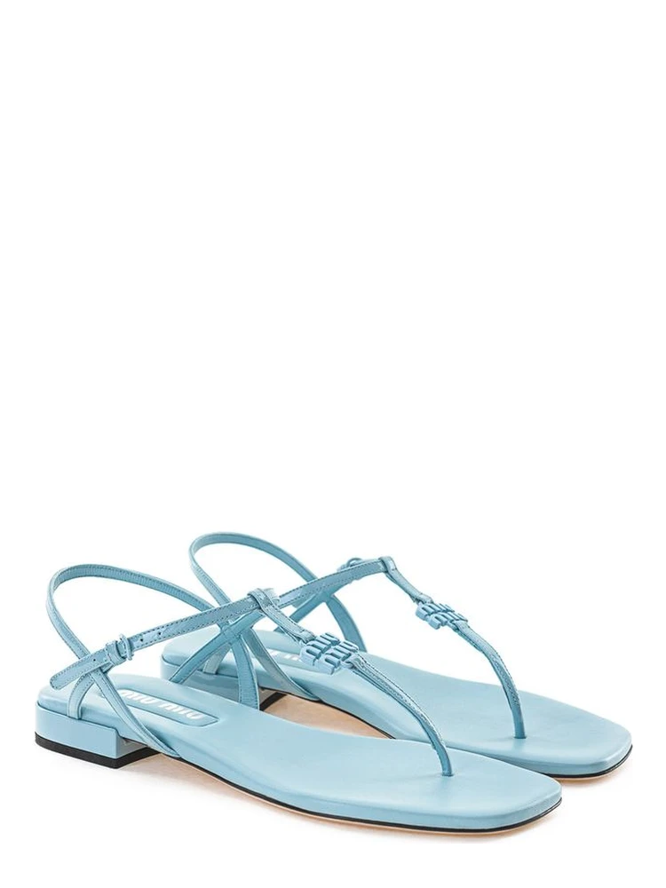 Blue Patent Leather Flip-Flop Sandals alternative