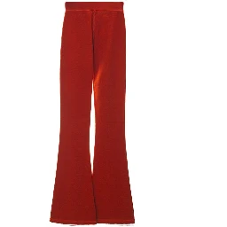 Red Cotton Athletic Pants