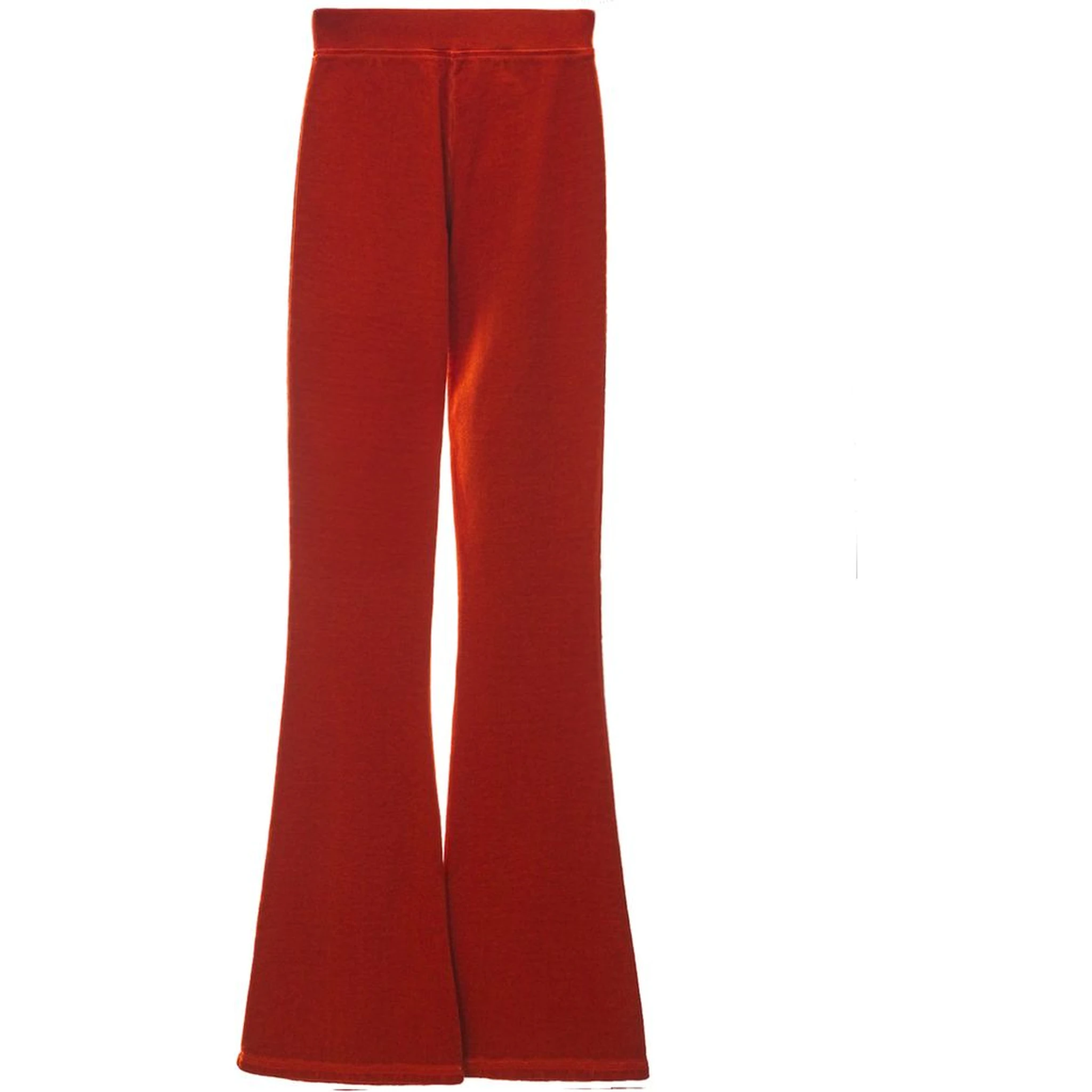 Red Cotton Athletic Pants
