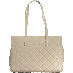 Beige Polyethylene Handbag