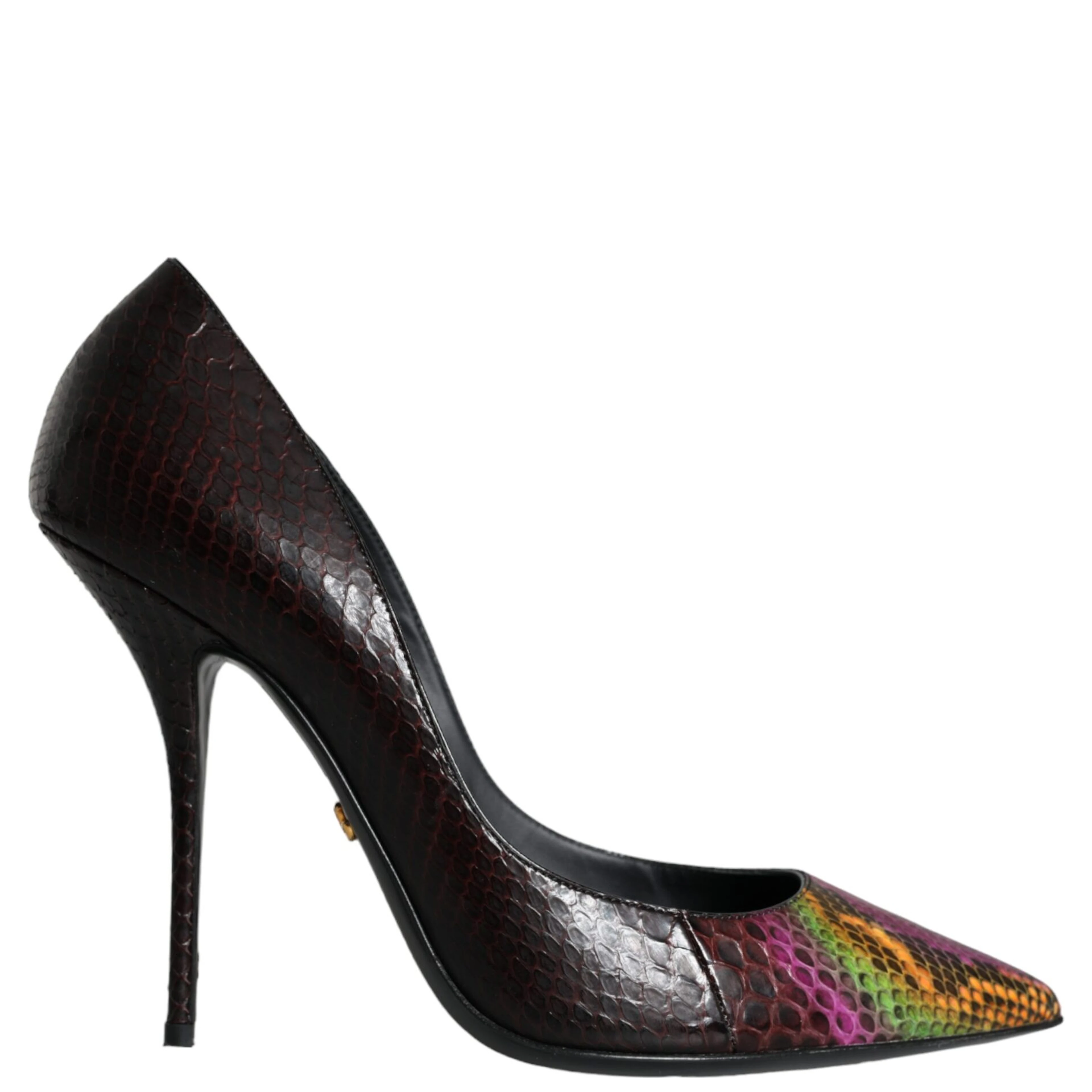 Multicolor Exotic Leather Heels Pumps Shoes