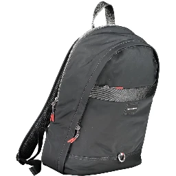 Black Polyester Backpack