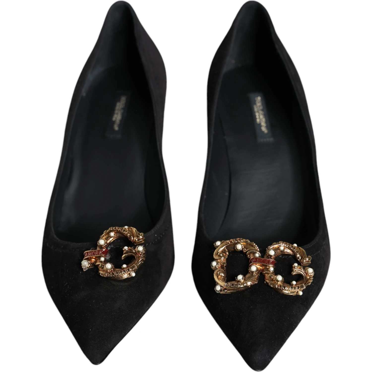 Black Amore Suede Bellucci Heels Pumps Shoes