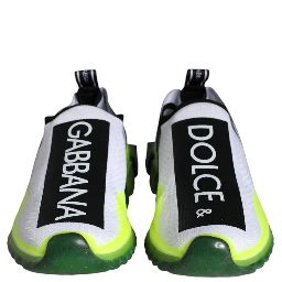 White Yellow Slip On Sorrento Sneakers Shoes