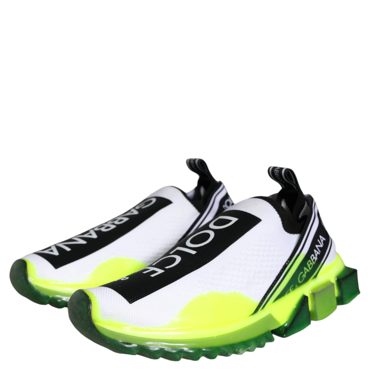 White Yellow Slip On Sorrento Sneakers Shoes