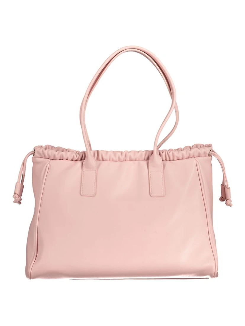 Pink Polyethylene Handbag