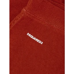 Red Cotton Athletic Pants