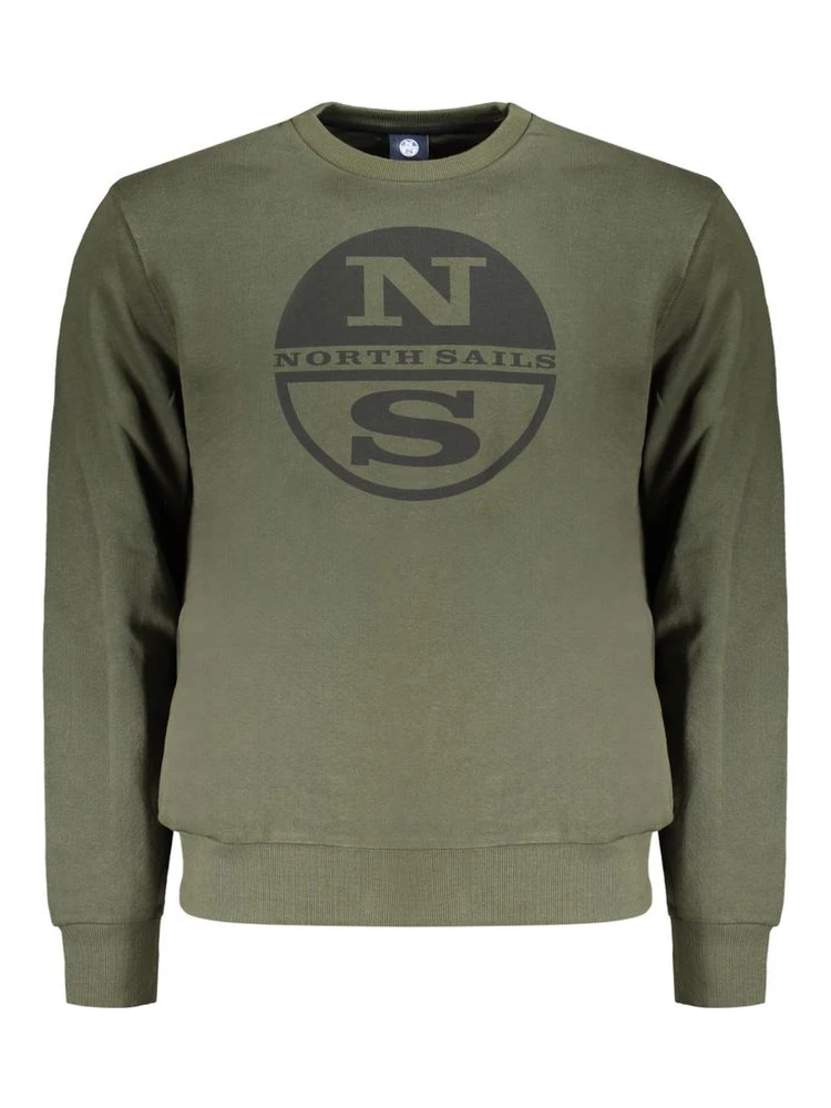 Green Cotton Sweatshirt