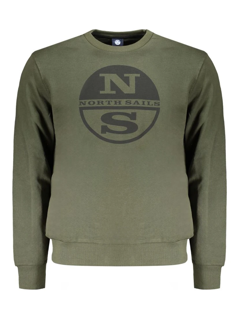 Green Cotton Sweatshirt