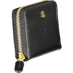 محفظة جلدية سوداء