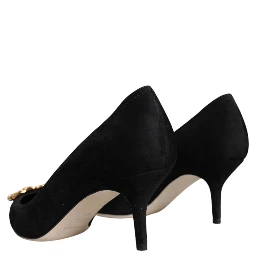 Black Amore Suede Bellucci Heels Pumps Shoes