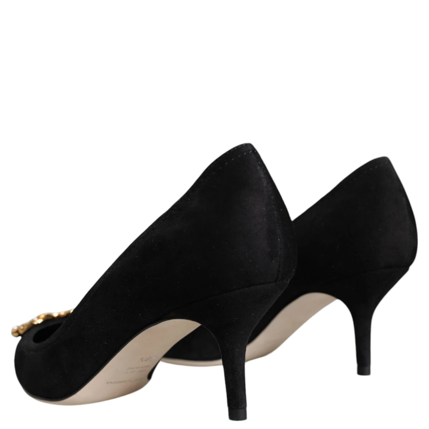 Black Amore Suede Bellucci Heels Pumps Shoes
