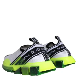 White Yellow Slip On Sorrento Sneakers Shoes