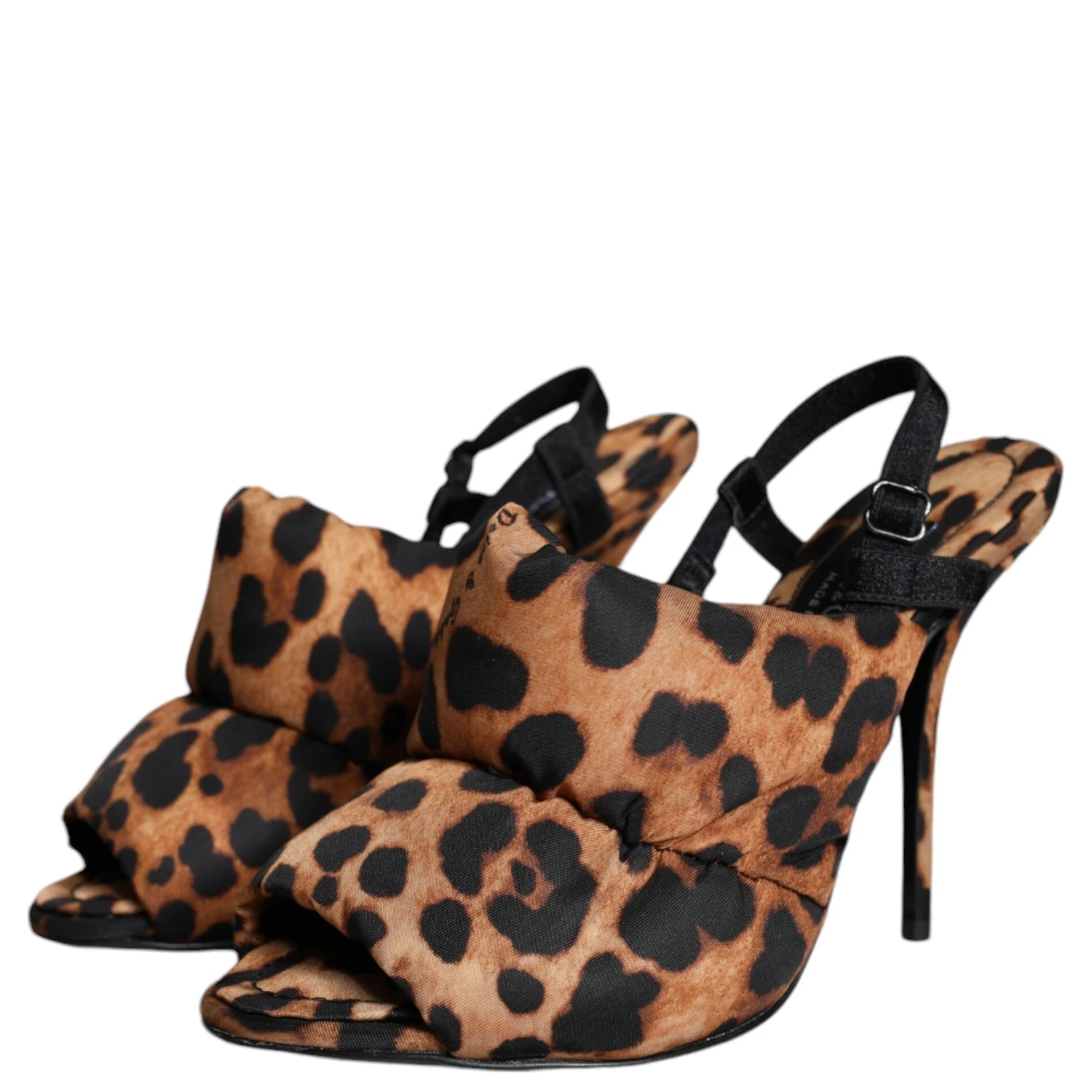 Brown Leopard Keira Slingback Sandals Shoes