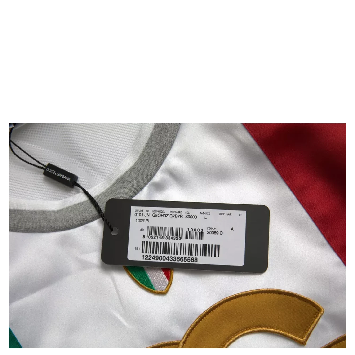 White Green Sleeveless Top Italian Flag Basket T-shirt