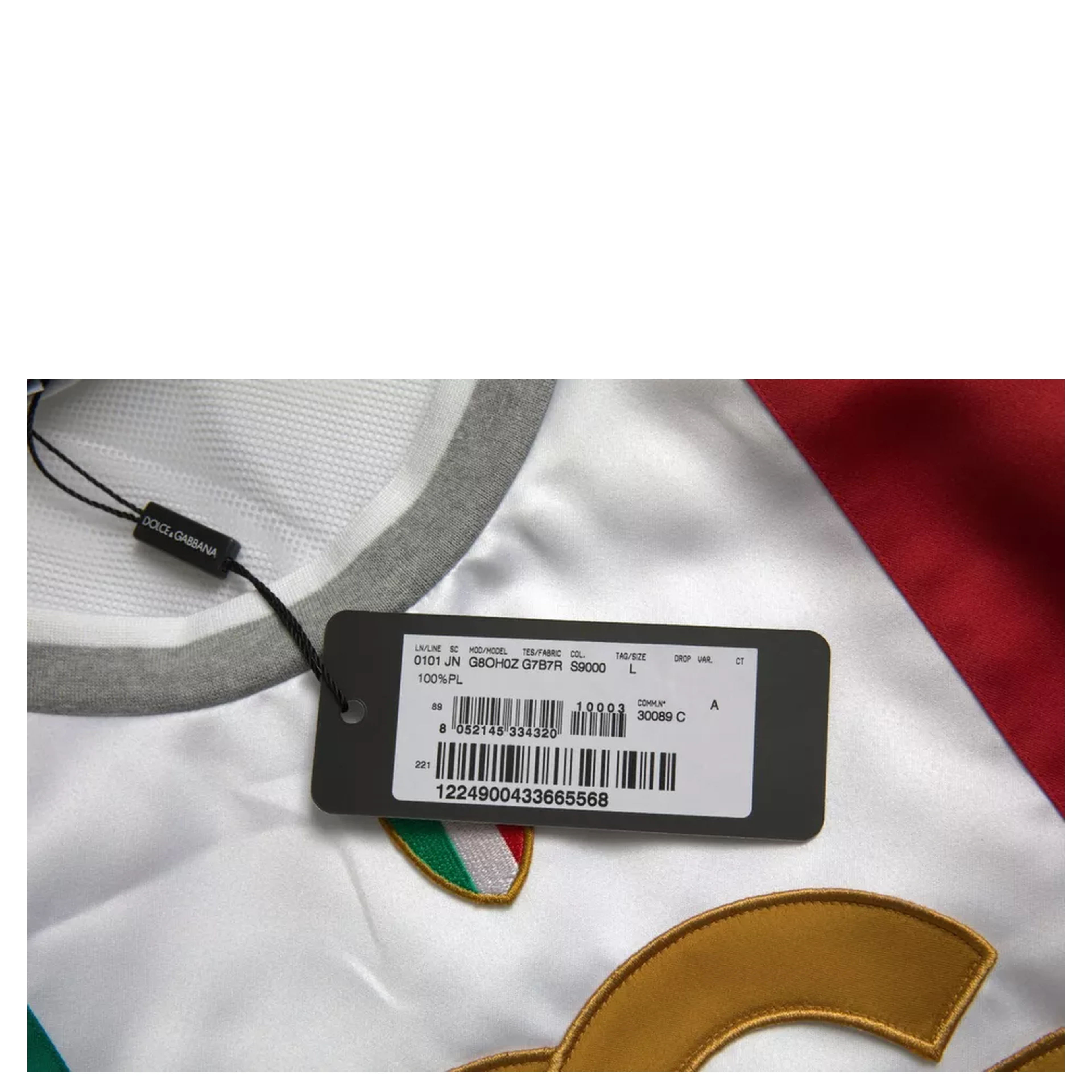 White Green Sleeveless Top Italian Flag Basket T-shirt
