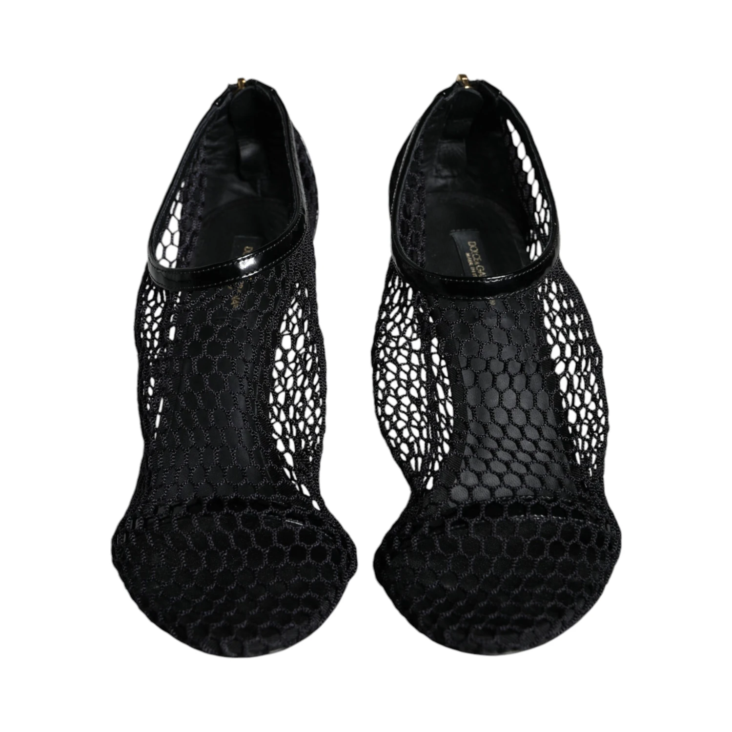 Black Mesh Leather Heels Keira Sandals Shoes