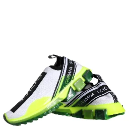 White Yellow Slip On Sorrento Sneakers Shoes