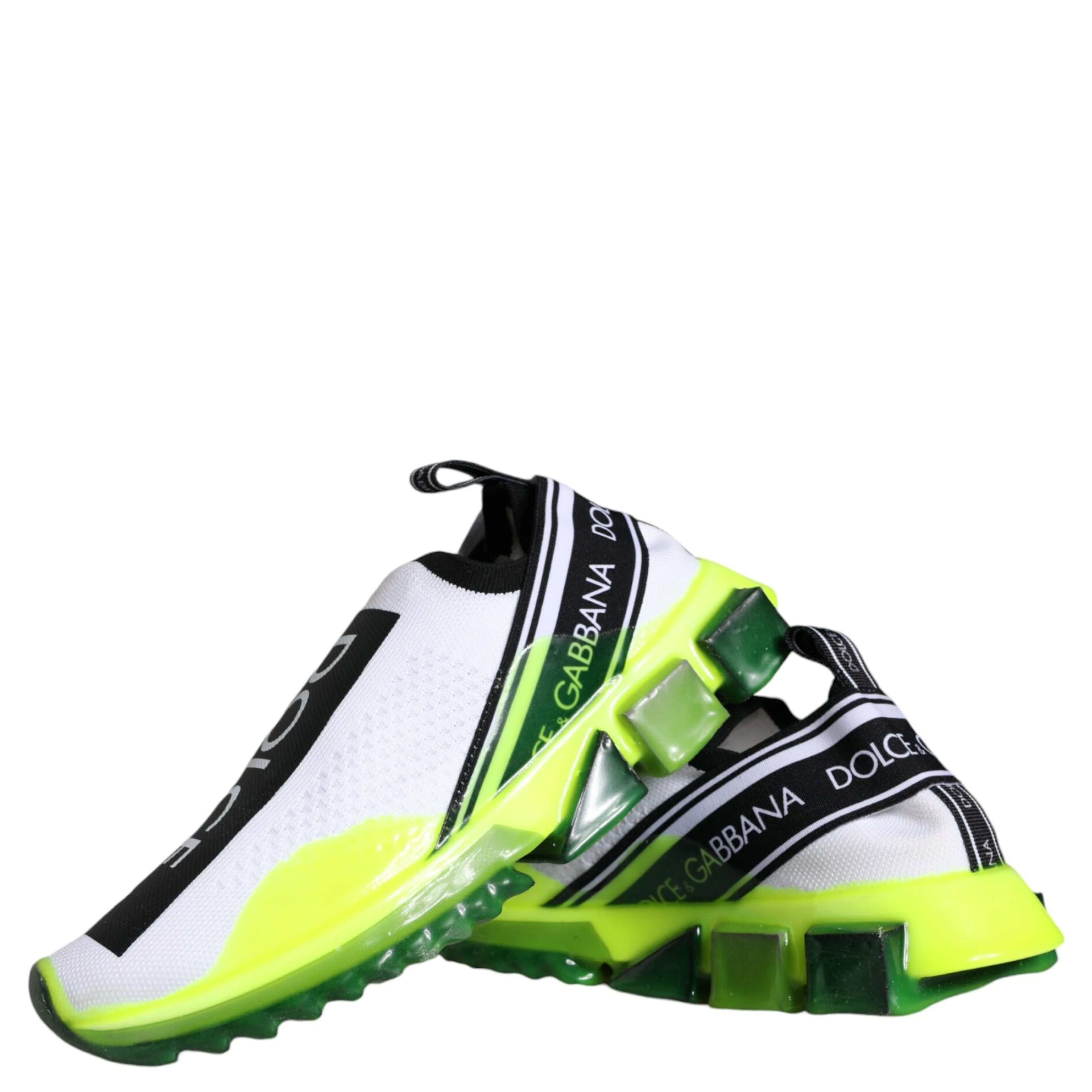 White Yellow Slip On Sorrento Sneakers Shoes