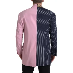 Multicolor Patchwork Single Breasted Blazer