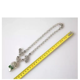Silver Brass Clear Crystal Roses Pendants Necklace