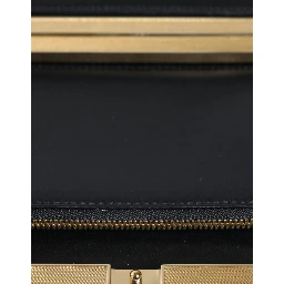 Multicolor Floral Gold Frame Clutch Evening Purse Bag