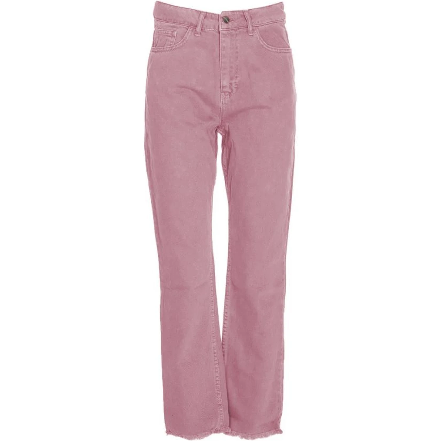 Pink Cotton Jeans & Pants