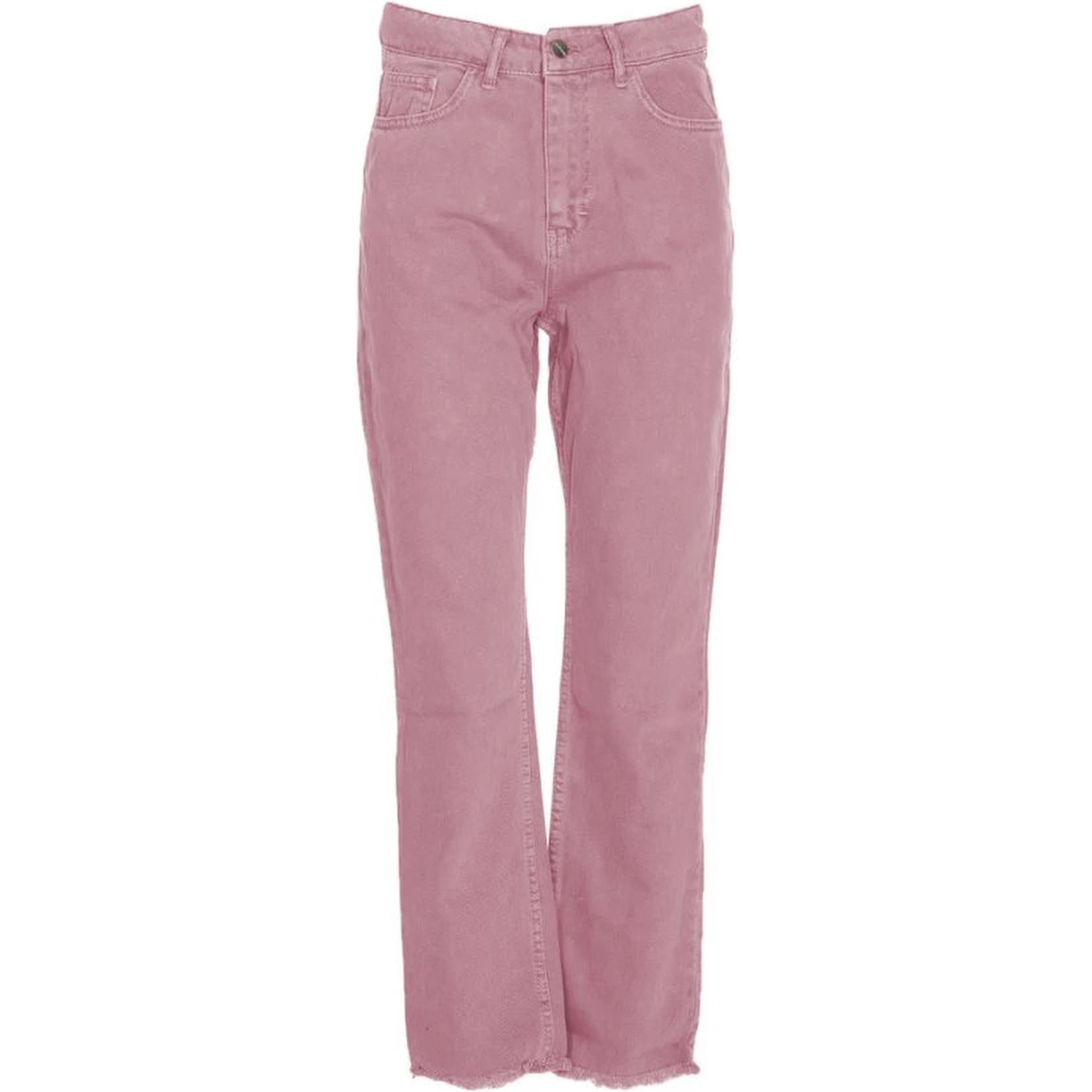 Pink Cotton Jeans & Pants