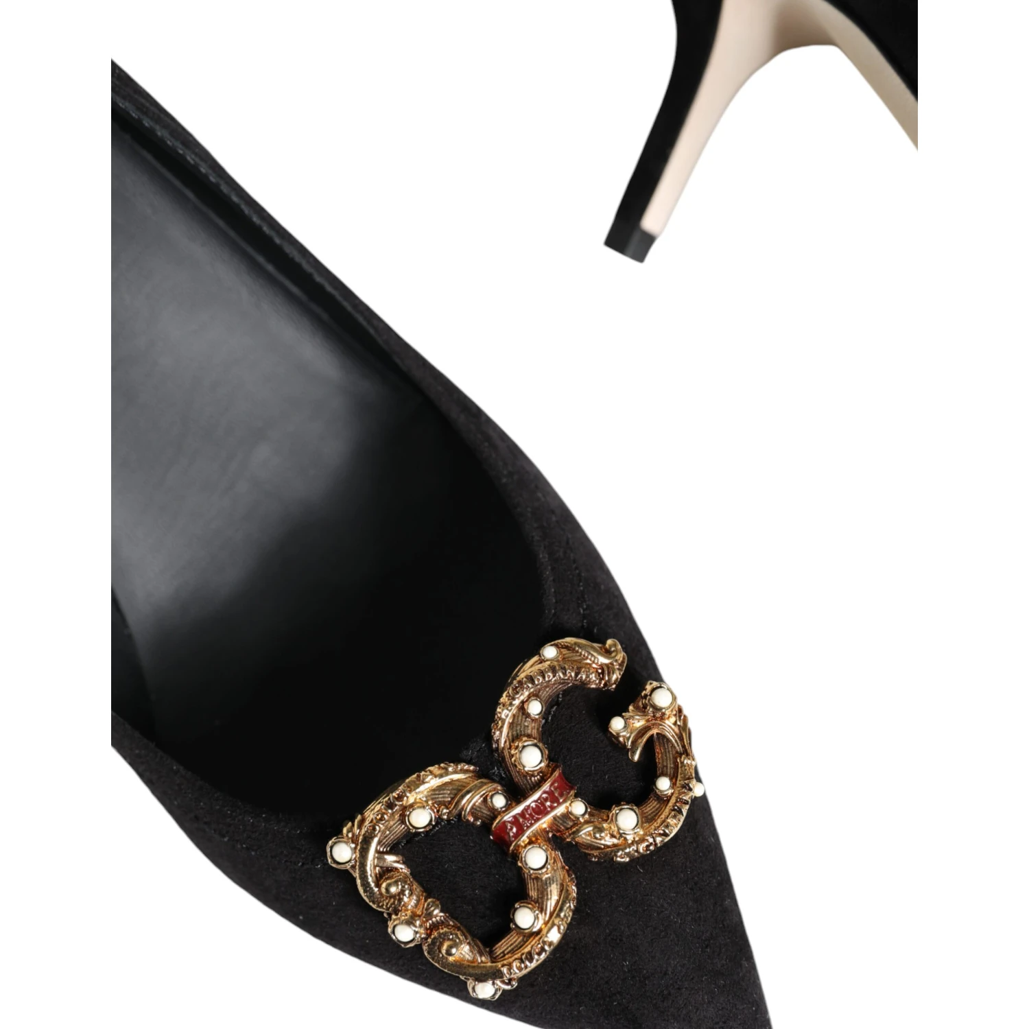 Black Amore Suede Bellucci Heels Pumps Shoes