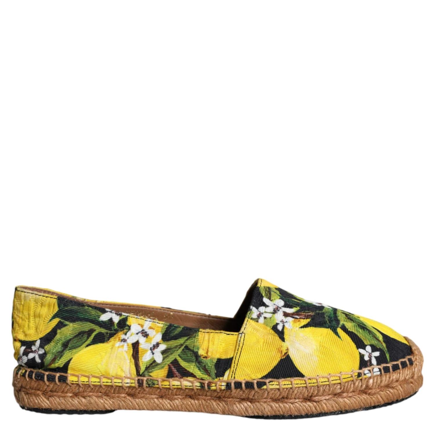 Multicolor Lemon Slip On Espadrilles Shoes