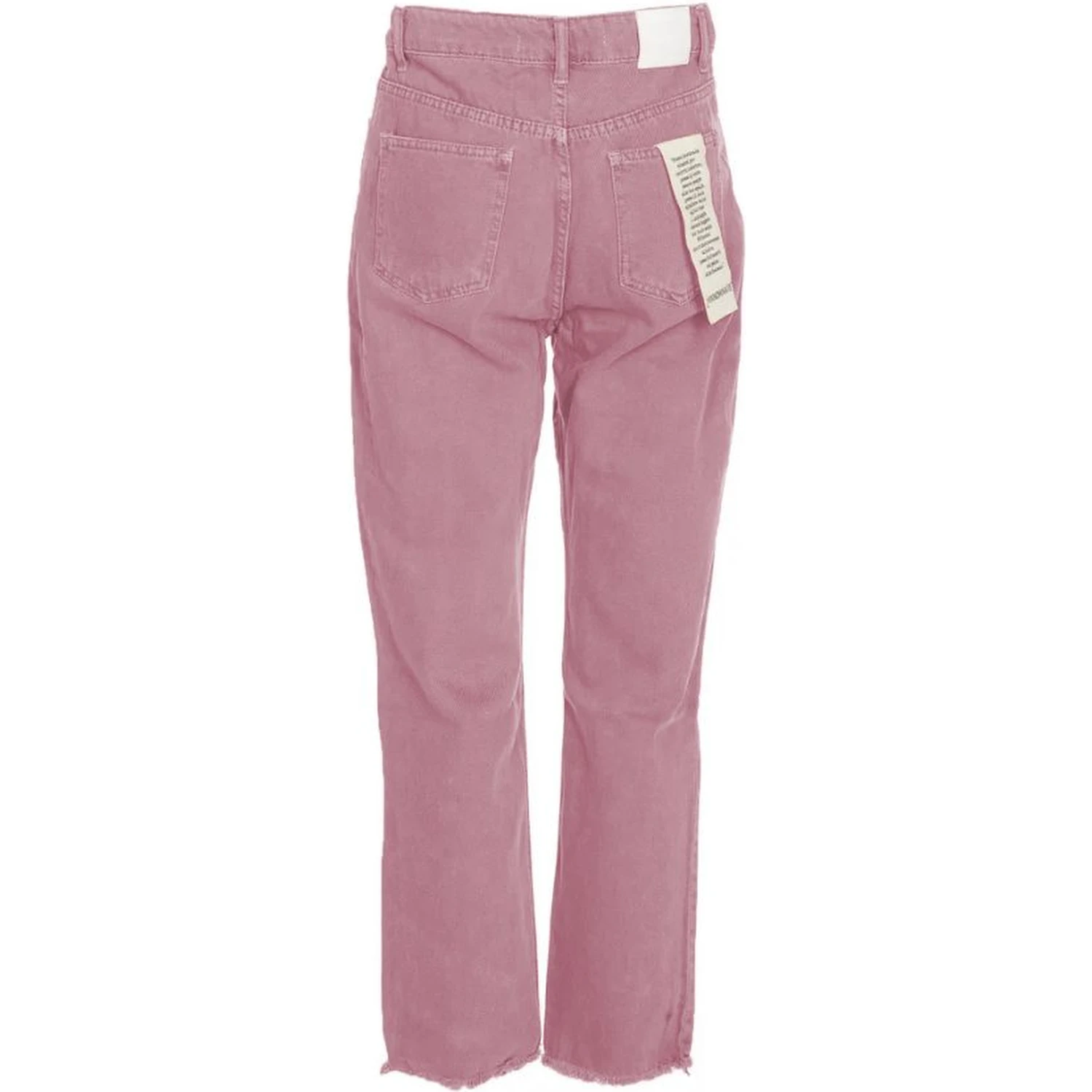 Pink Cotton Jeans & Pants