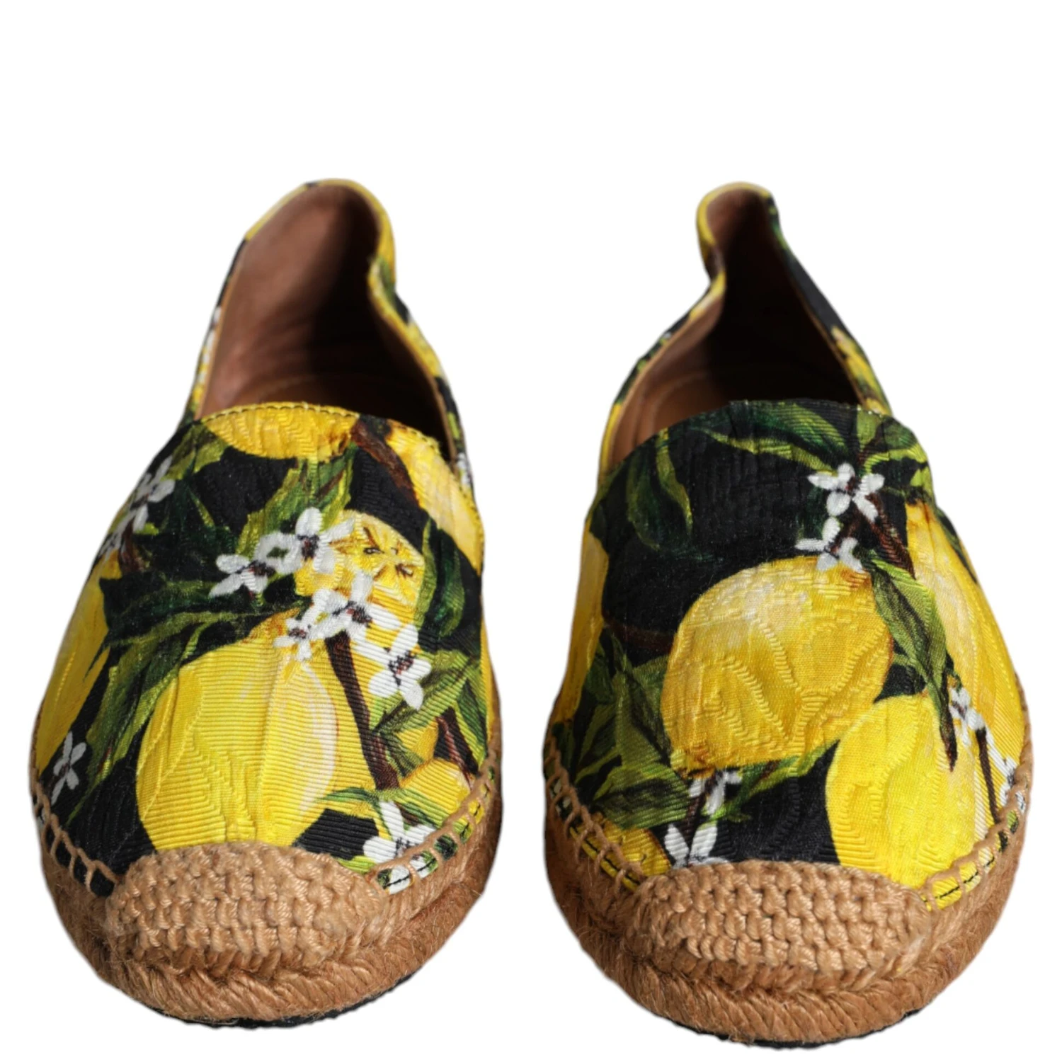 Multicolor Lemon Slip On Espadrilles Shoes