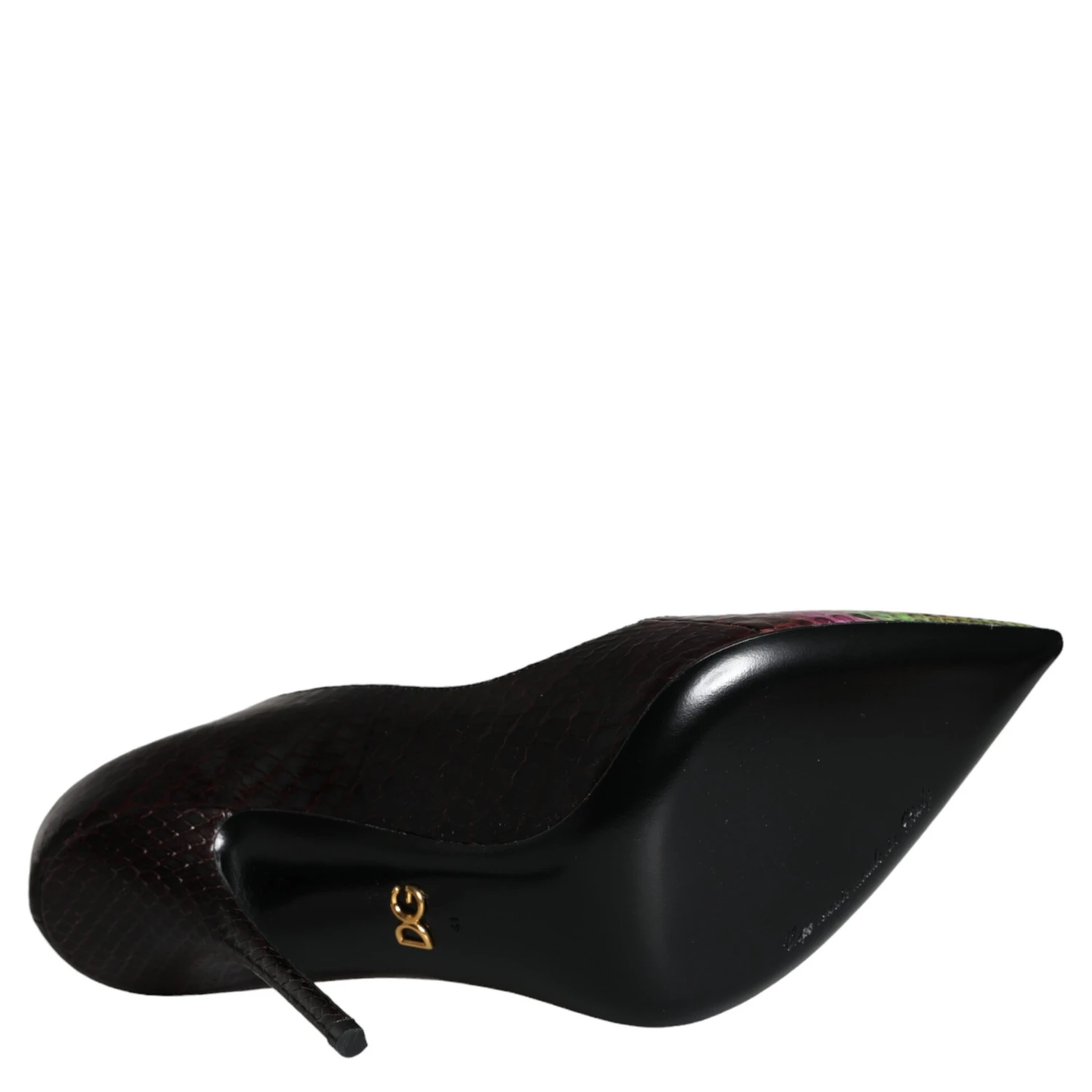 Multicolor Exotic Leather Heels Pumps Shoes