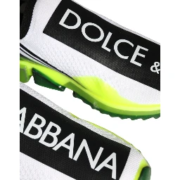 White Yellow Slip On Sorrento Sneakers Shoes