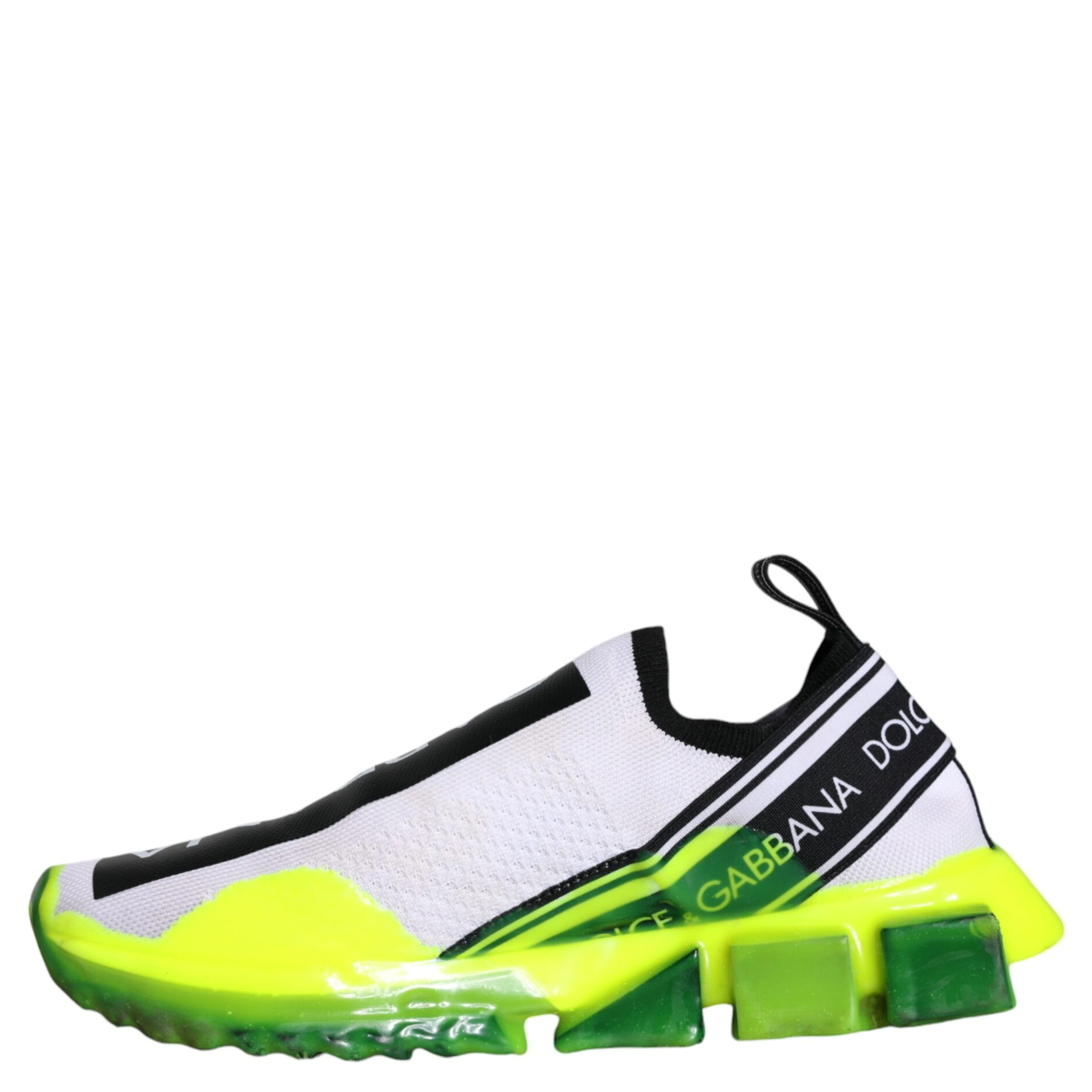 White Yellow Slip On Sorrento Sneakers Shoes