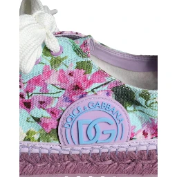 Multicolor Canvas Floral Espadrilles Sneakers Shoes