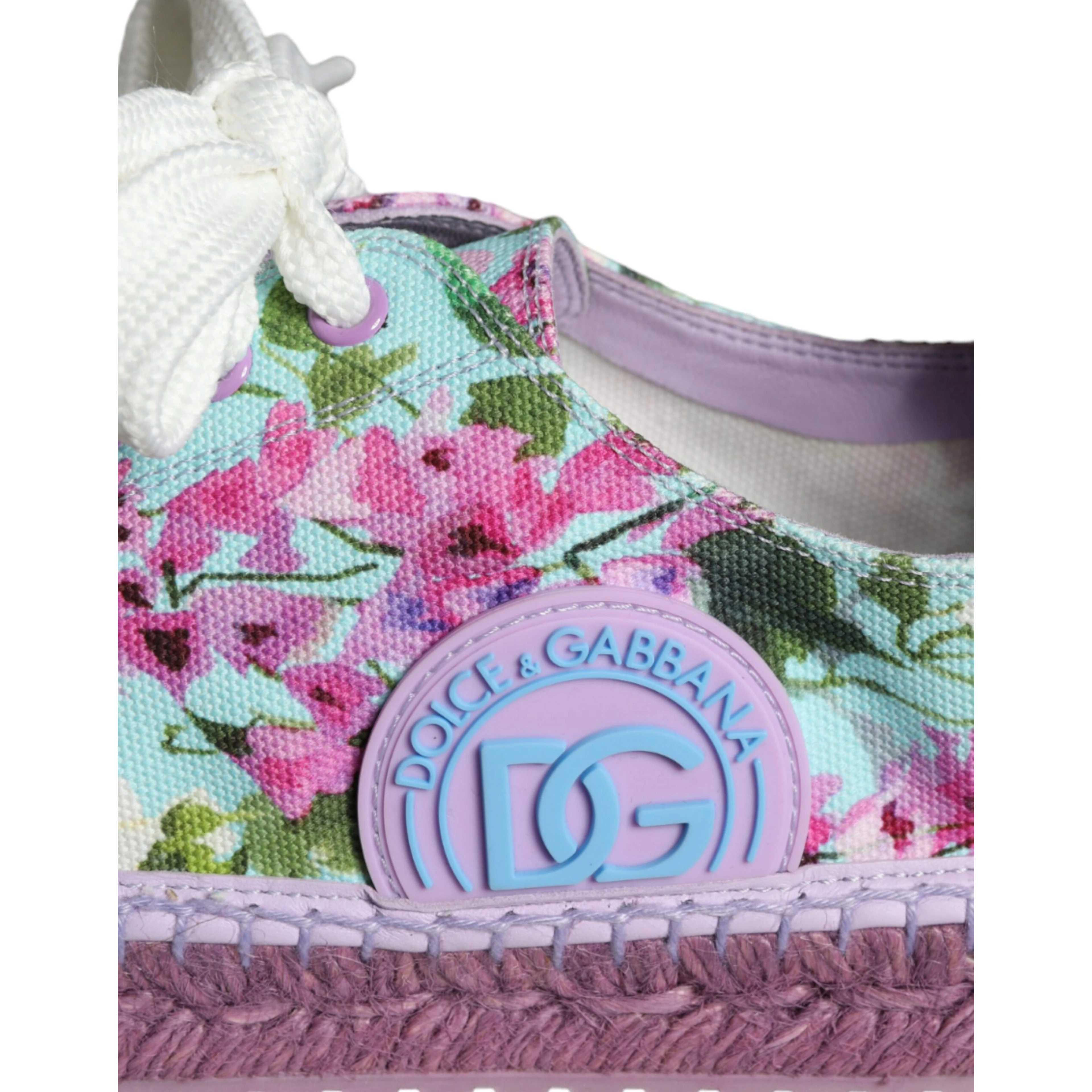 Multicolor Canvas Floral Espadrilles Sneakers Shoes