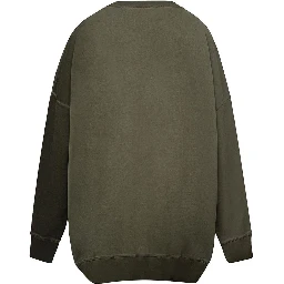 Green Cotton Sweatshirt