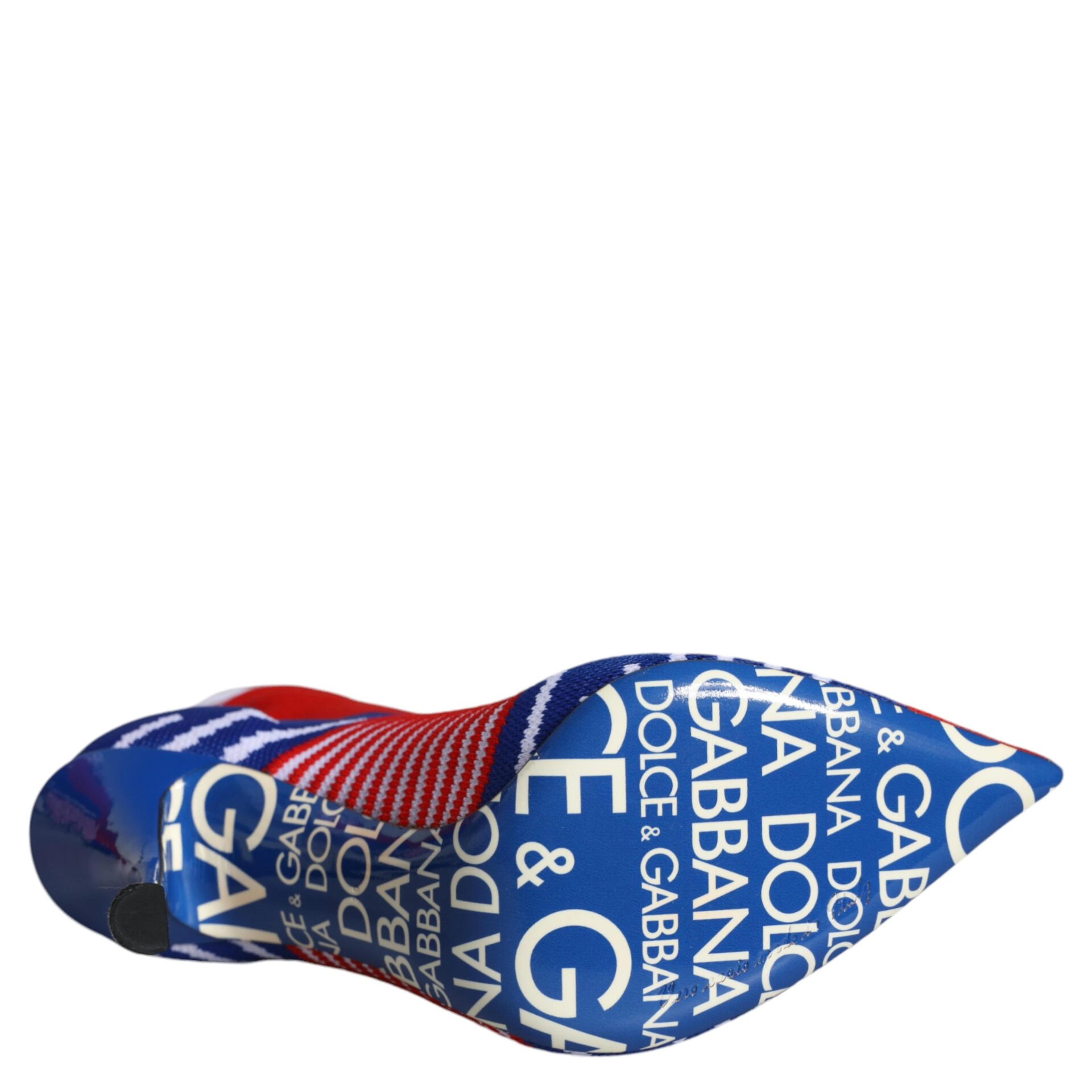 Red Blue Stretch Sock Style Ankle Boots Logo Shoes