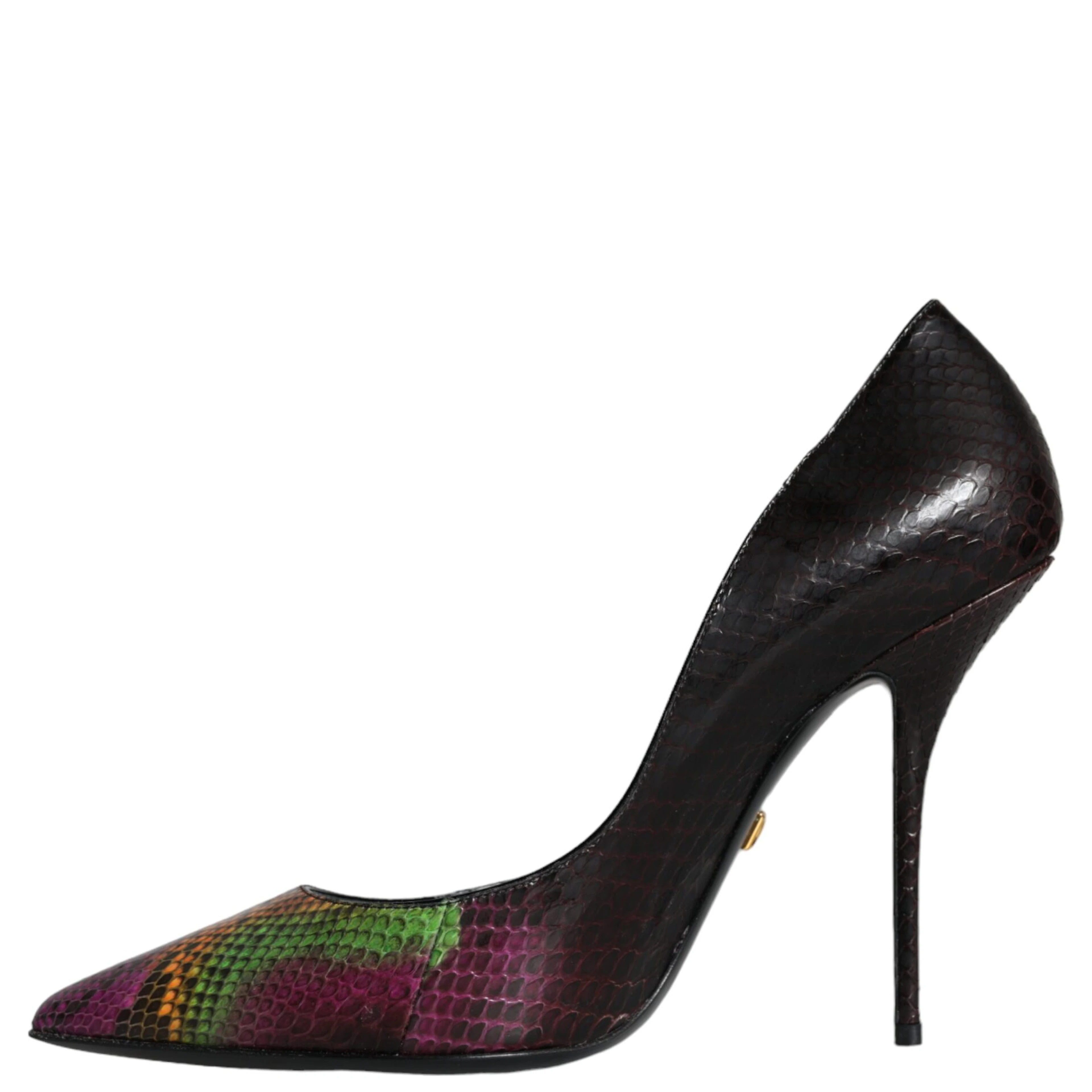 Multicolor Exotic Leather Heels Pumps Shoes