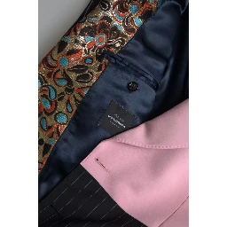 Multicolor Patchwork Single Breasted Blazer