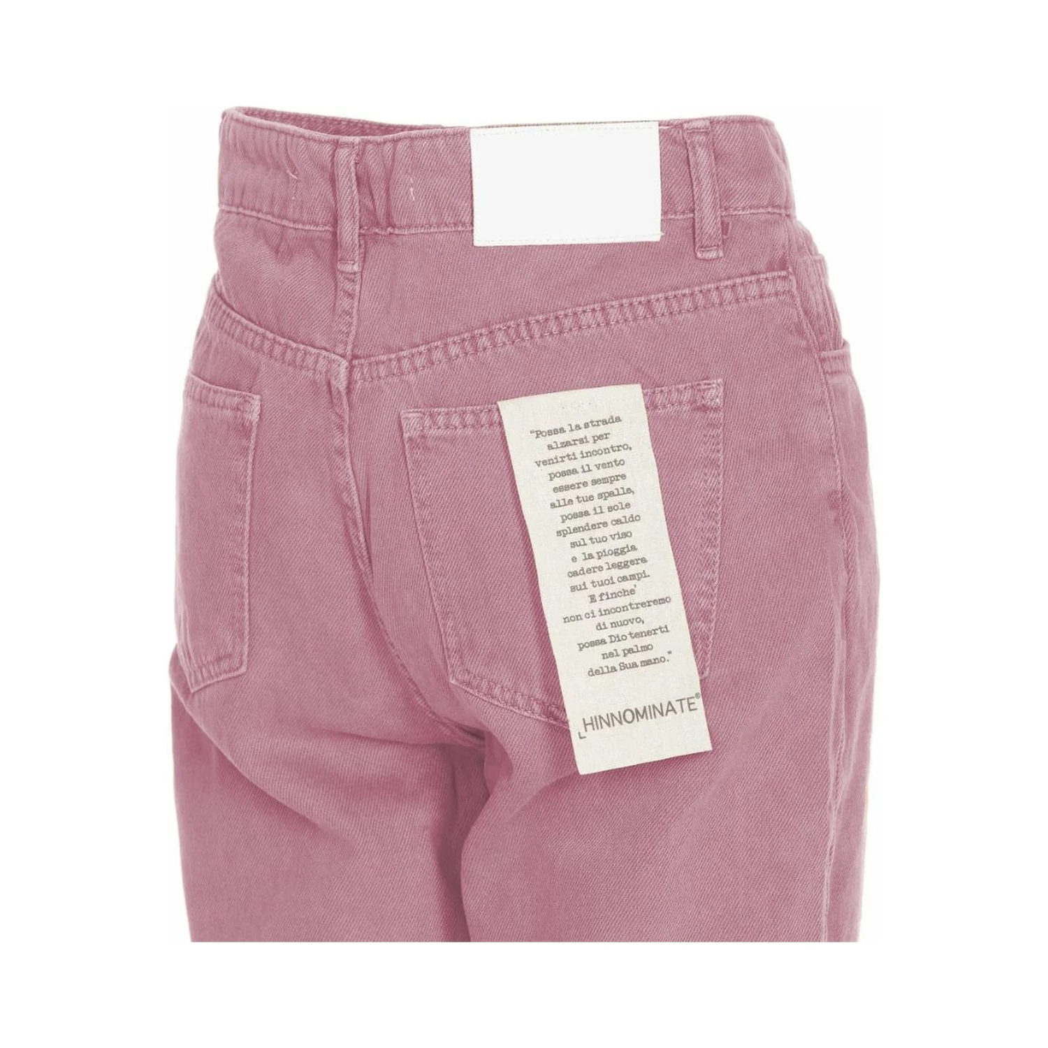 Pink Cotton Jeans & Pants