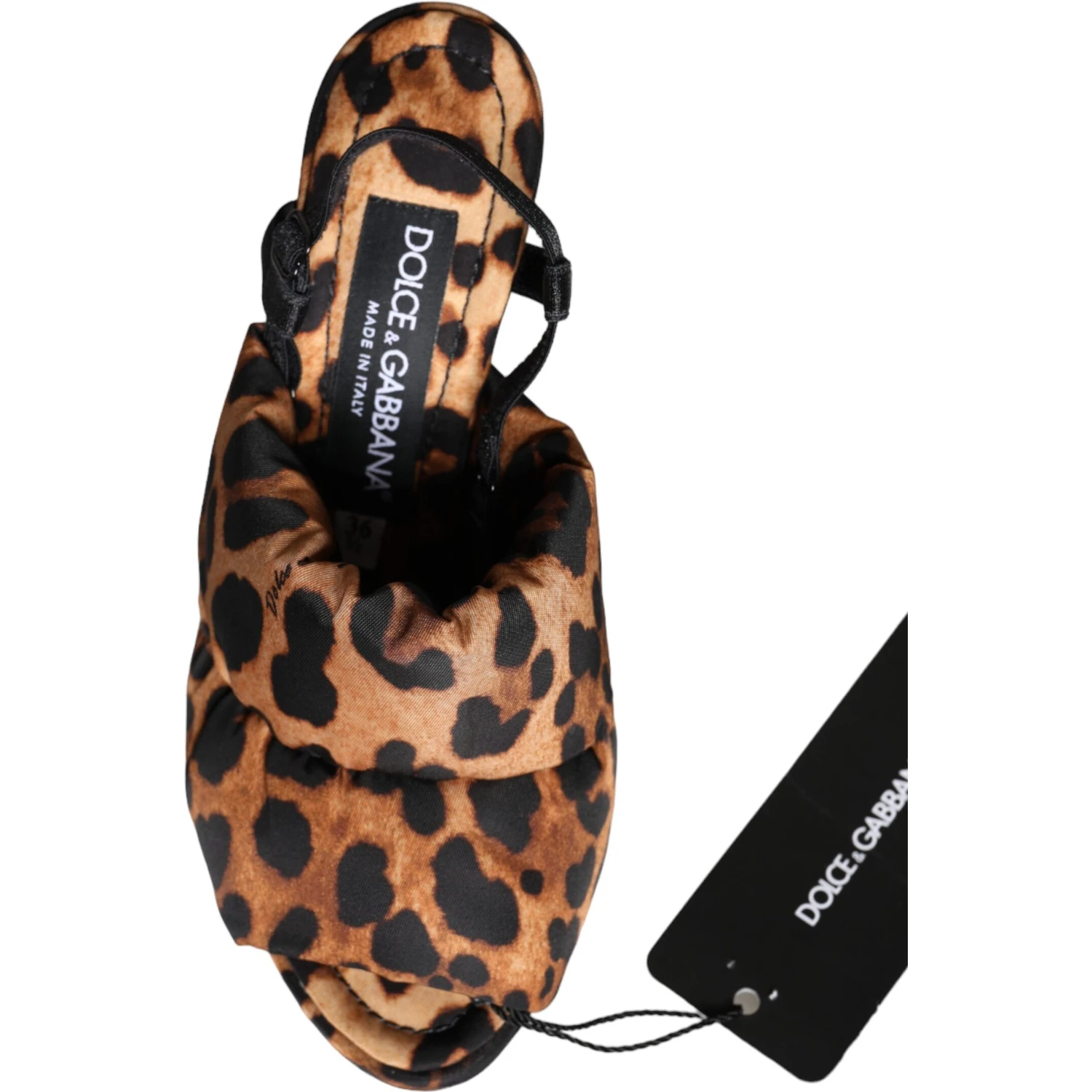 Brown Leopard Keira Slingback Sandals Shoes