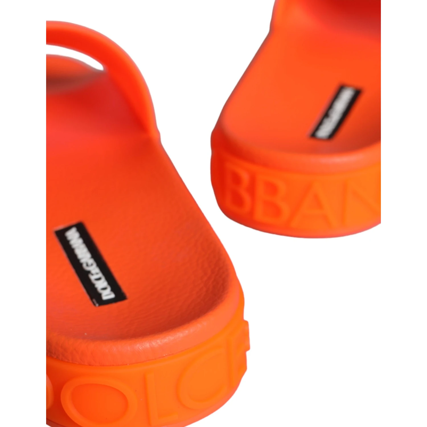 Orange Rubber Slides Sandals Beachwear Shoes