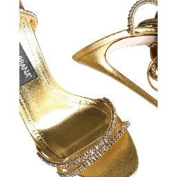 Gold Crystals Keira Heels Sandals Shoes