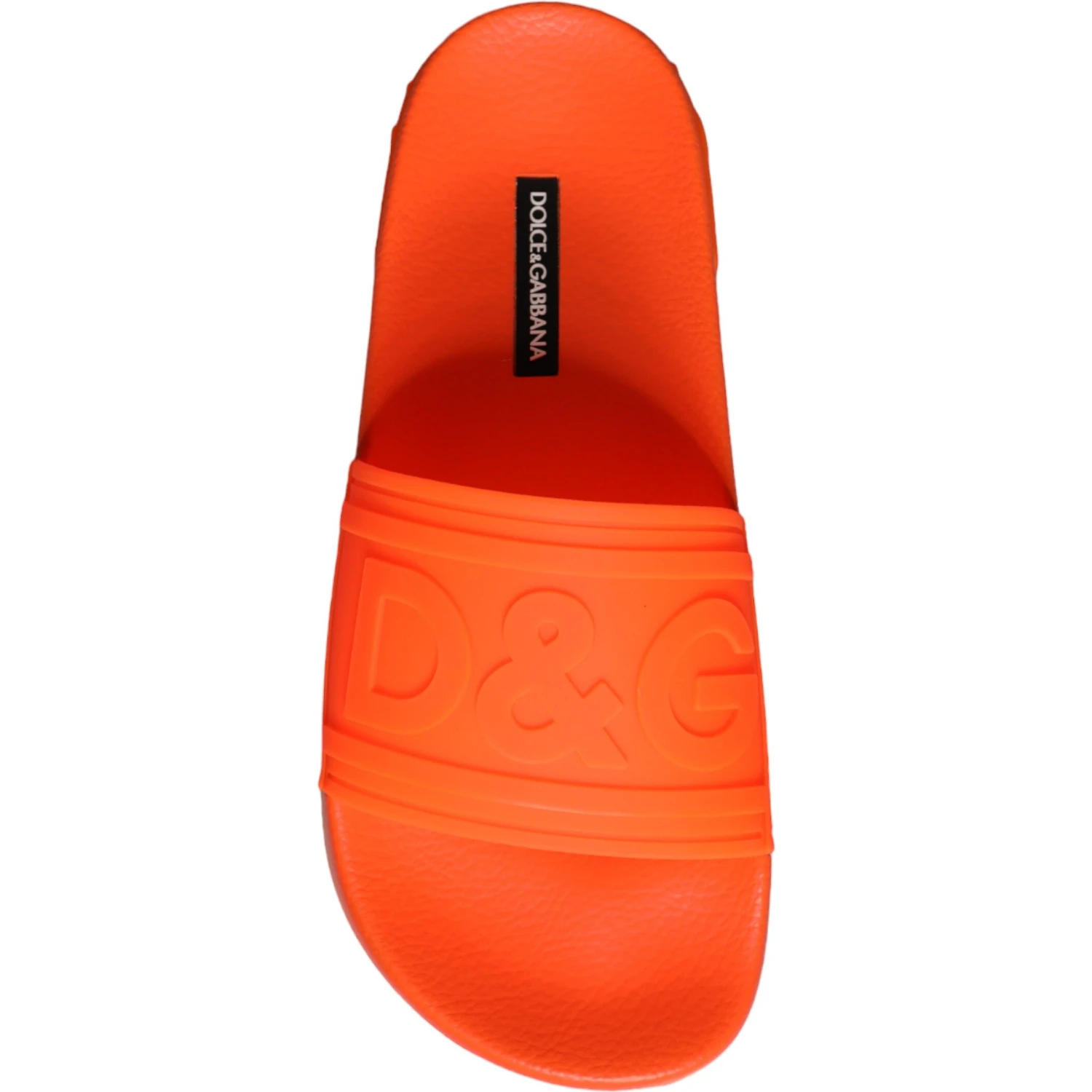 Orange Rubber Slides Sandals Beachwear Shoes