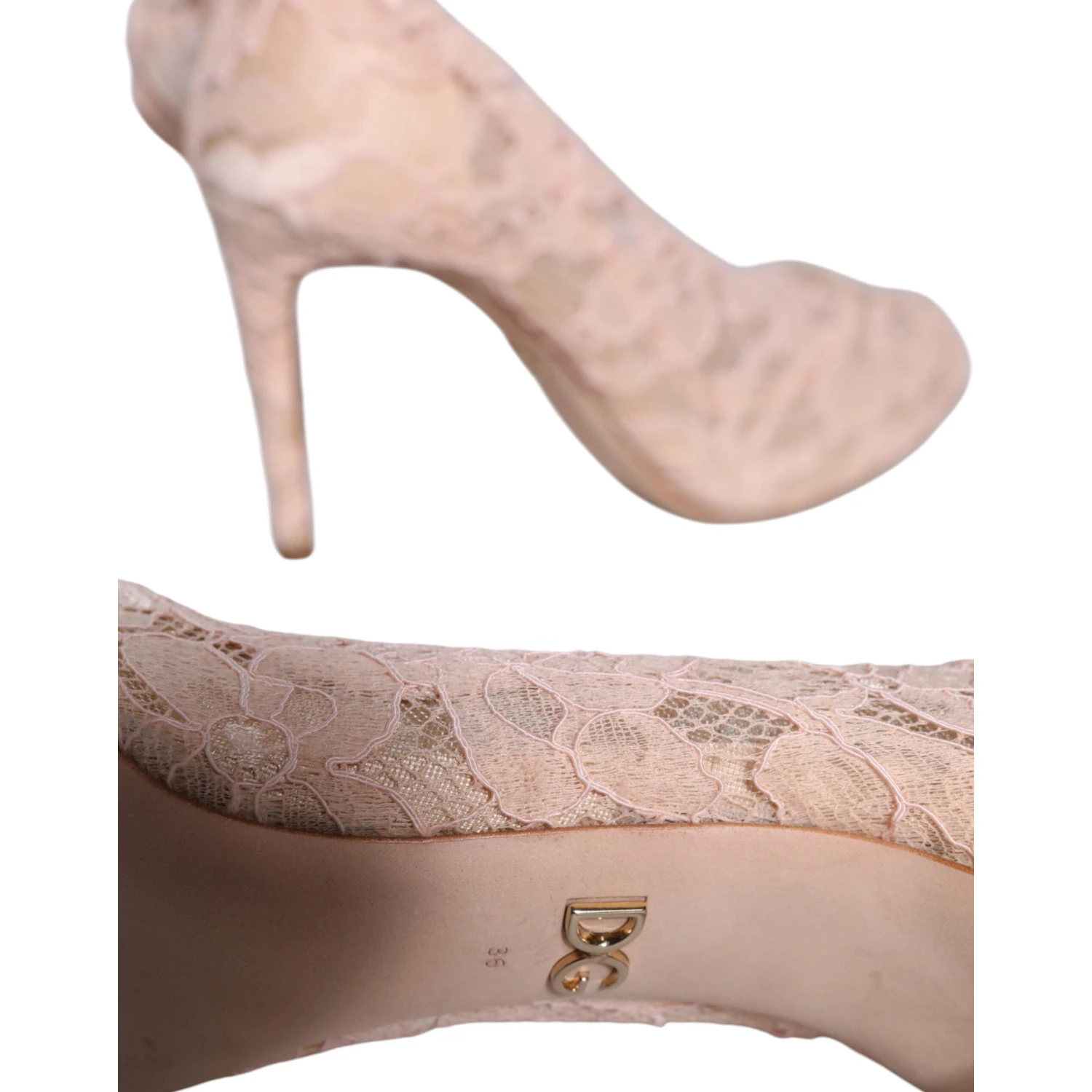Beige Stretch Taormina Lace Boots Shoes