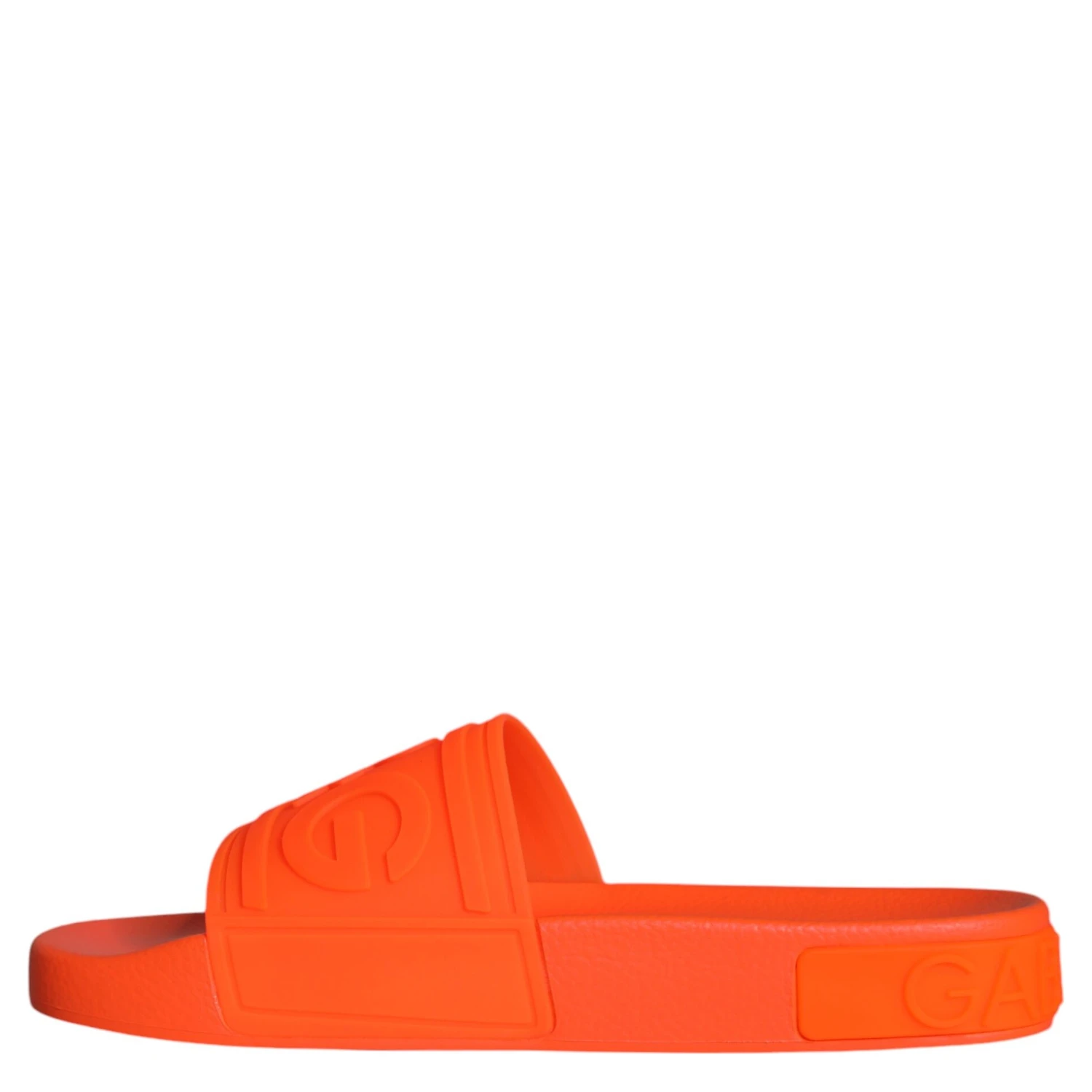 Orange Rubber Slides Sandals Beachwear Shoes